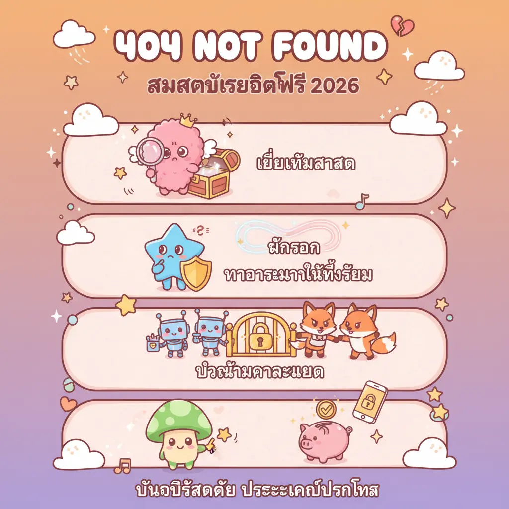 สมัครรับเครดิตฟรี - 404 Not Found