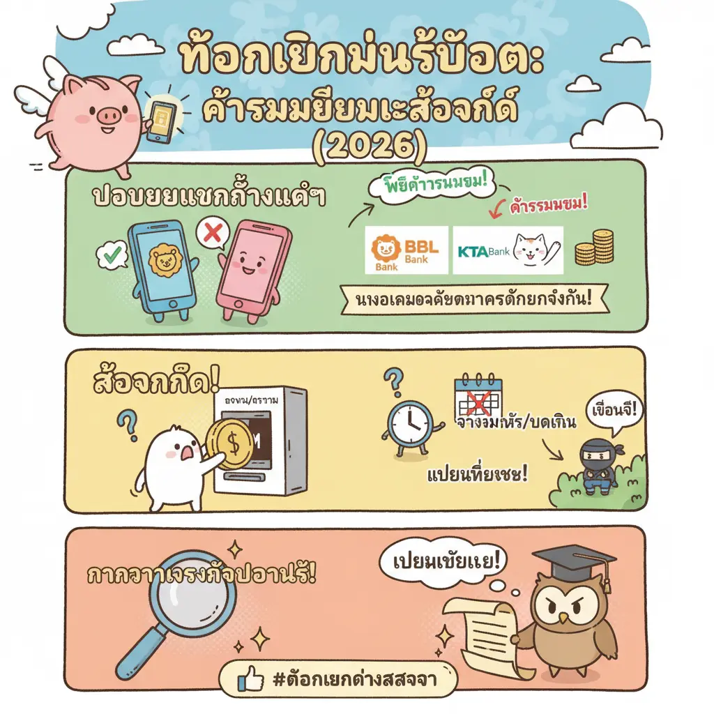 ถอนเงิน - ถอนเงินไม่ใช้บัตร